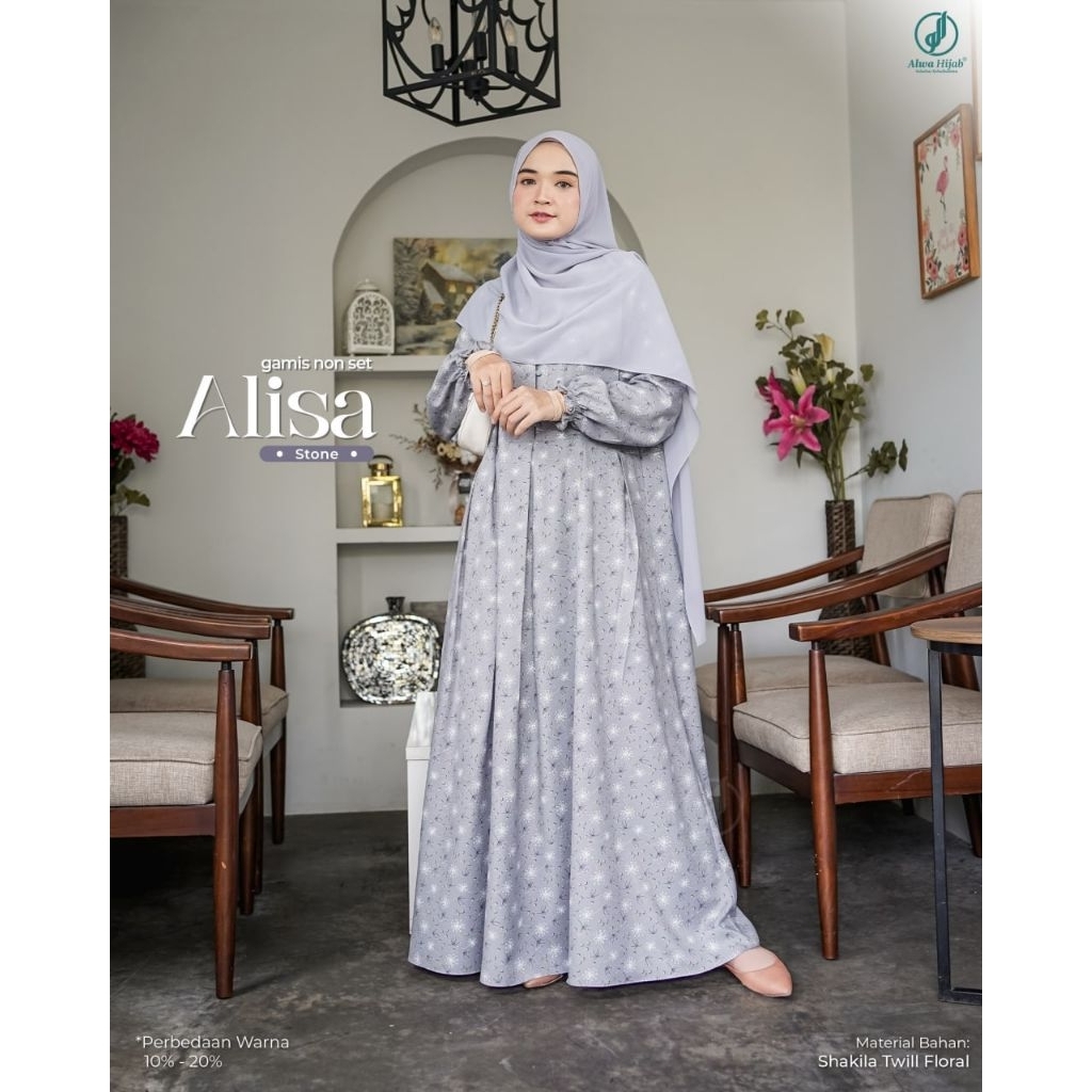 GAMIS ALISA ALWA HIJAB/GAMIS ALWA/GAMIS NYAMAN/GAMIS ADEM