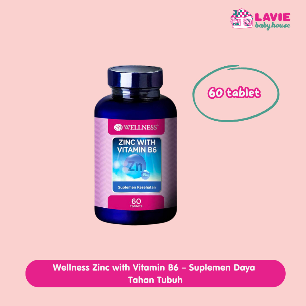 Wellness Zinc with Vitamin B6 – Suplemen Daya Tahan Tubuh | Mendukung Imunitas & Kesehatan Kulit | 6