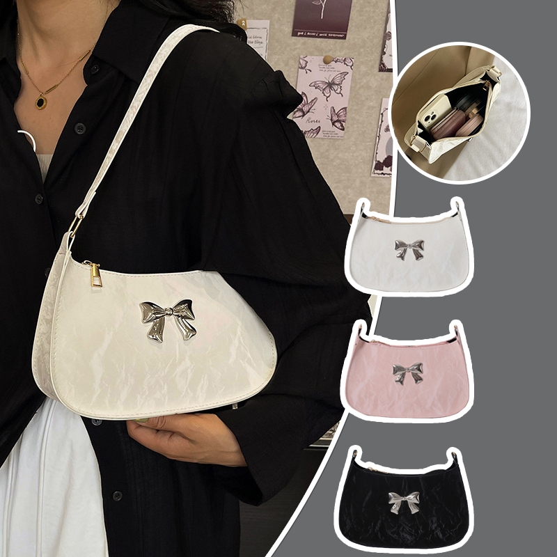 Tas Bahu Wanita Import Bag Pesta Kecil Sling Bag Tas Rantai Wisuda Ketiak Lucu Wanita Korea Style