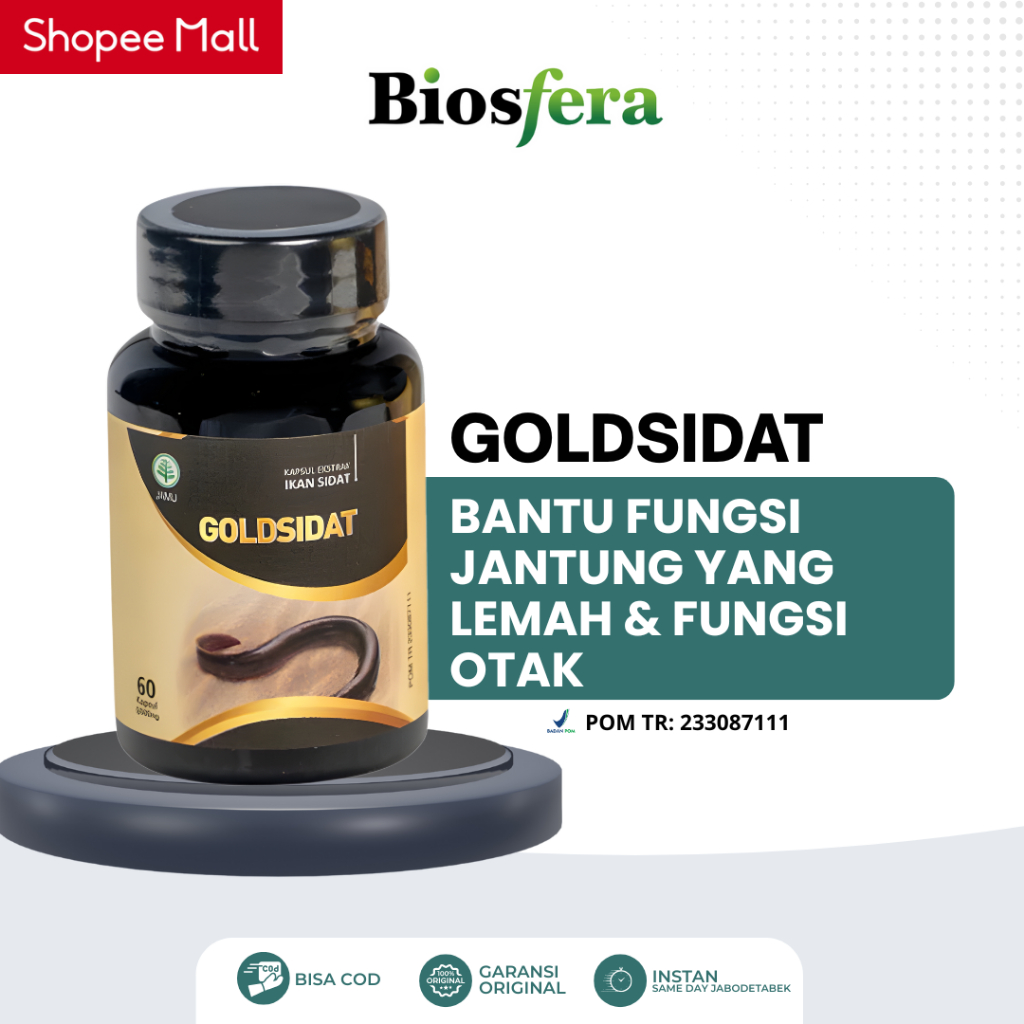 Gold Sidat Ekstrak Minyak Ikan Sidat 60 Kapsul