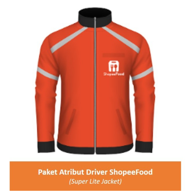 Paket Atribut Shopeefood - Super Lite Jacket for ROI 1- PROMO