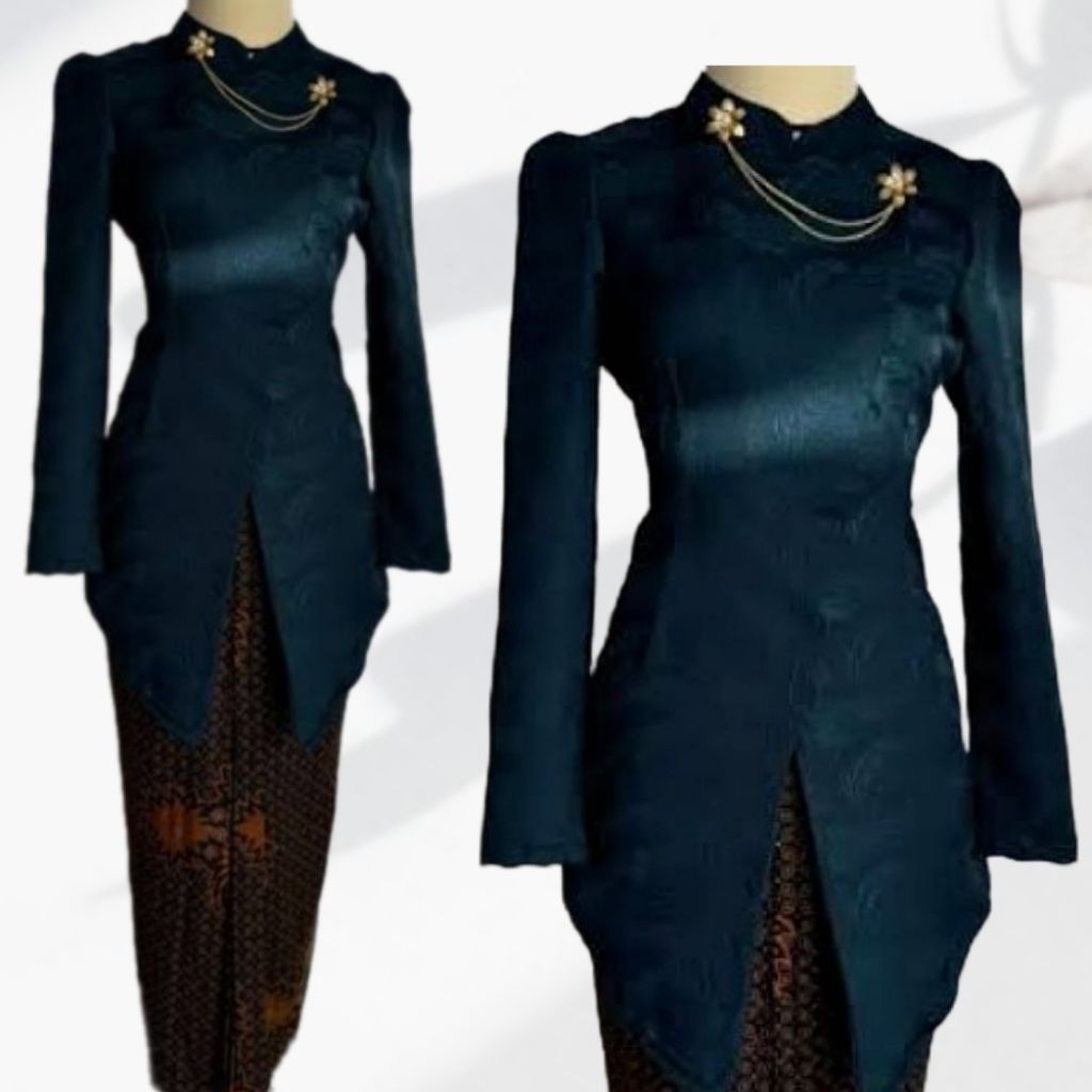 Atasan Kebaya Brokat/ Brukat Wanita / Kebaya Janggan / Bridesmaid / Wisuda/ Atasan Kebaya Jadul/Mode