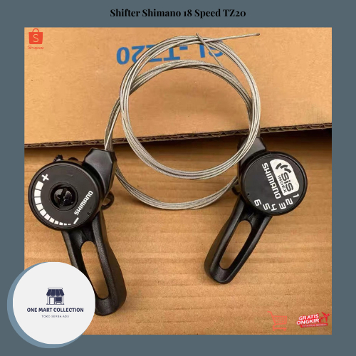 Shifter Shimano 18 Speed TZ20 3x6 Speed