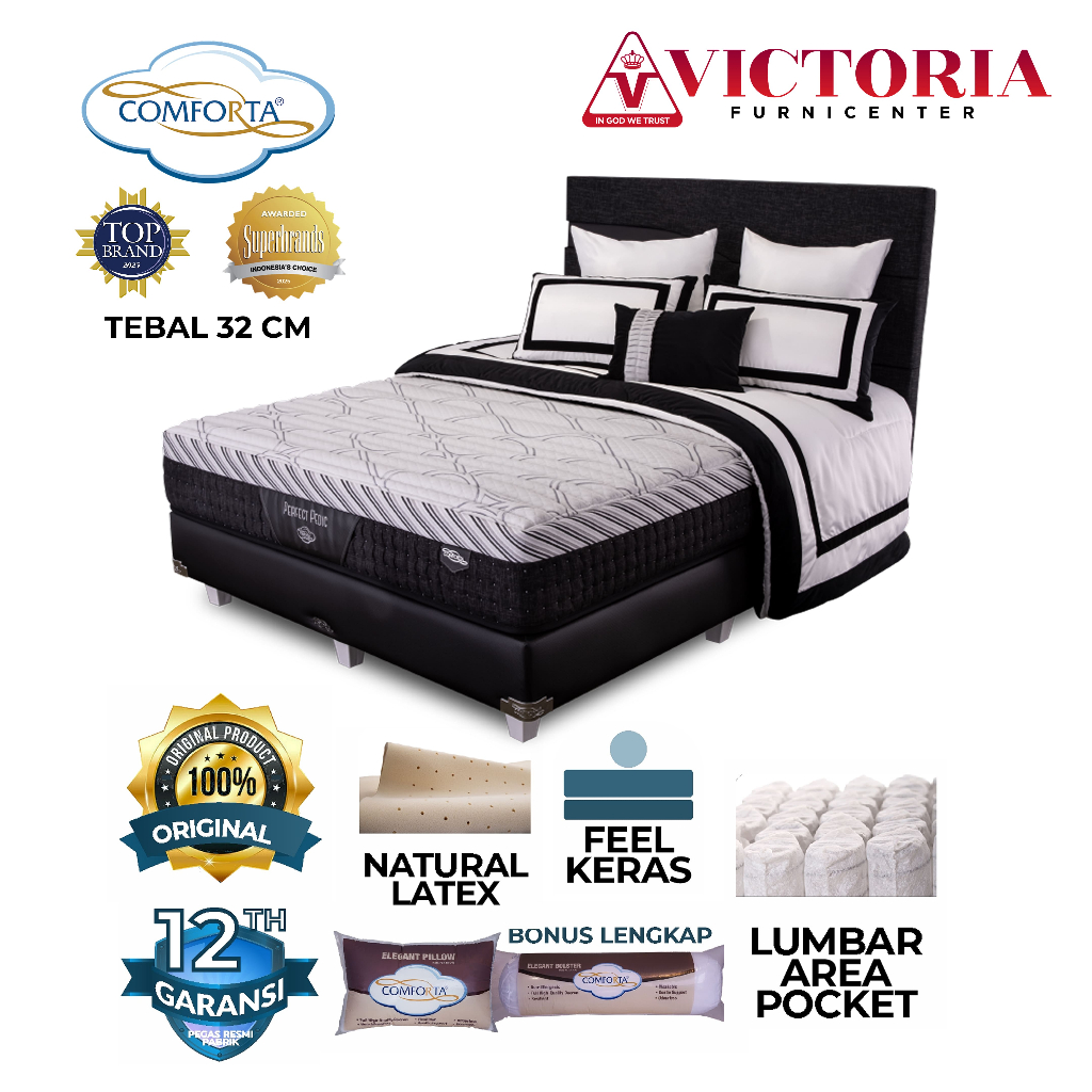 Comforta Perfect Pedic 160 x 200 160x200 Kasur Saja Mattres Only