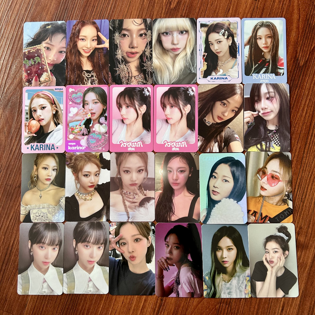 [OFFICIAL] photocard aespa karina winter giselle ningning pc aespa armageddon savage black mamba nex