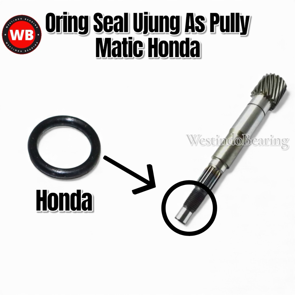 Oring Seal Ujung As Pully Motor Matic Honda
