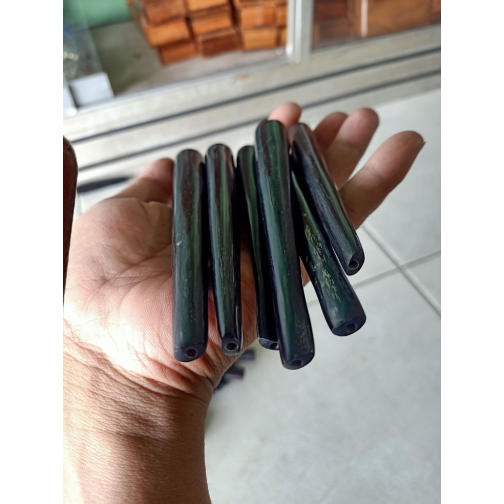 pipa tanduk kerbau hitam 12 cm