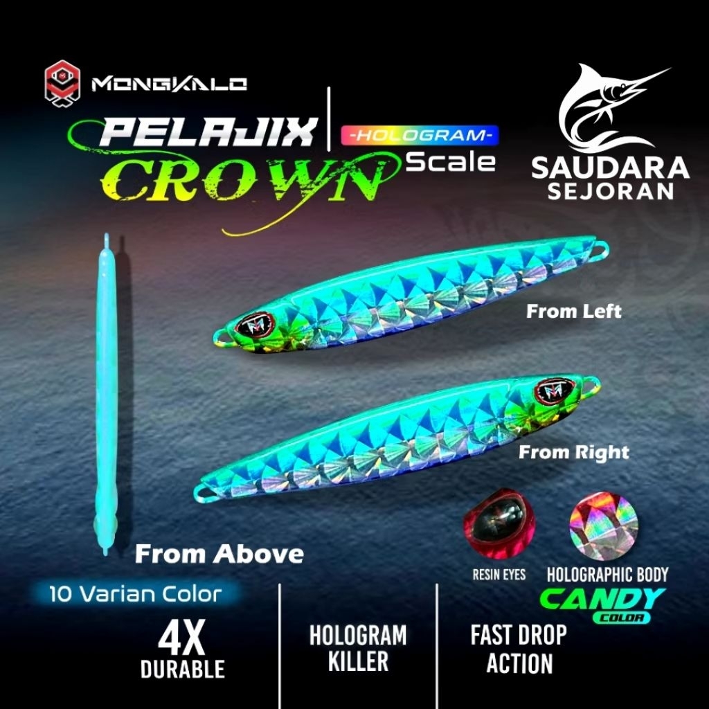 SJ5 Umpan jig CASTING LAUT 30 GRAM+ DOUBLE ASSIST HOOK MONGKALO PELAJIGX METAL JIG 30 GRAM