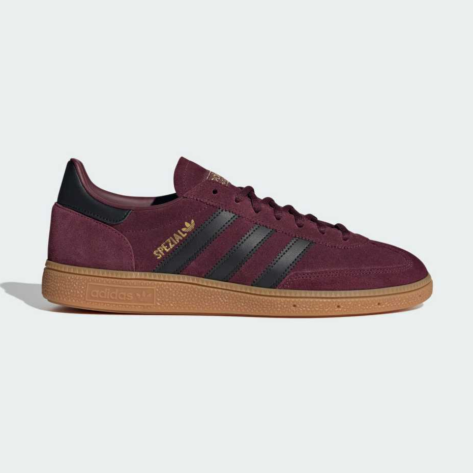 SEPATU CASUAL ADIDAS HANDBALL SPEZIAL Maroon/Black Gold ORIGINAL 100% JR3848