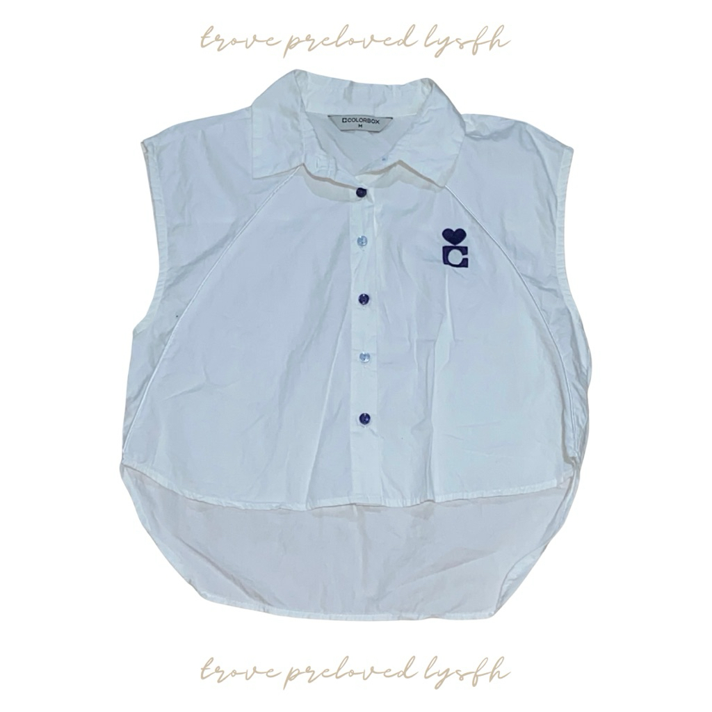 PRELOVED kemeja colorbox putih