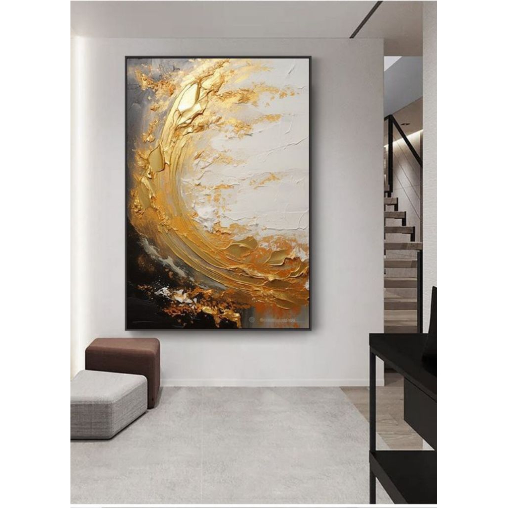 lukisan abstrak minimalis modern