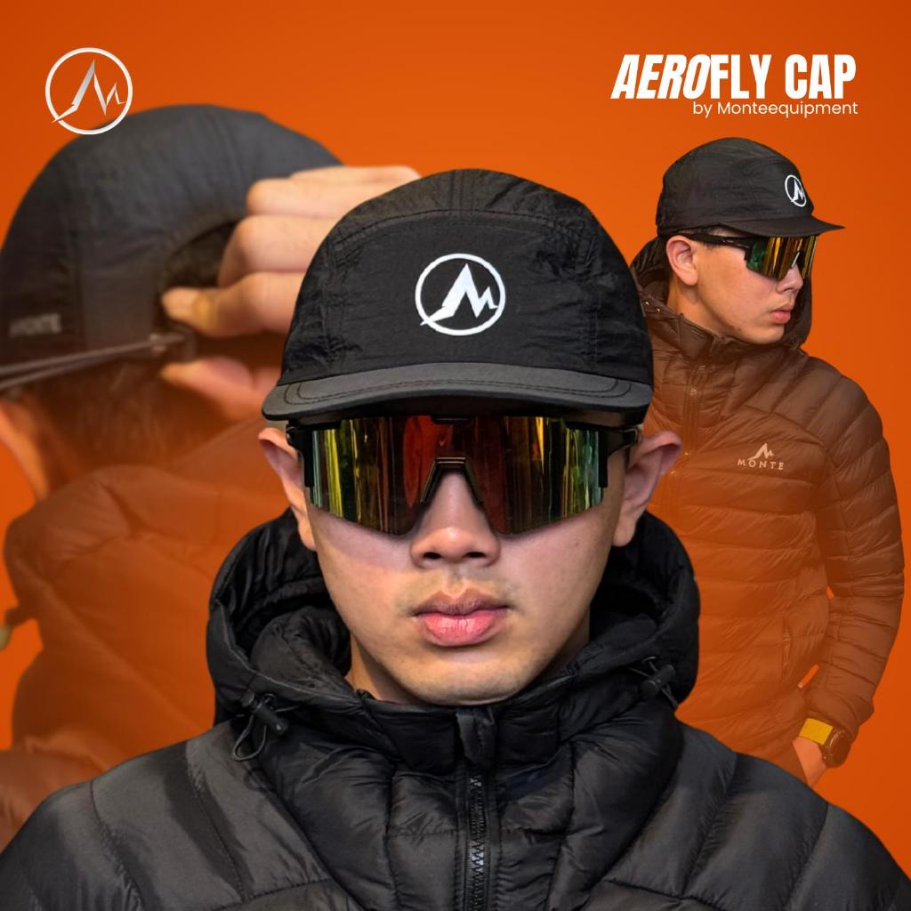 MONTE EQUIPMENT AEROFLY RUNNING CAP - Topi Pria Dewasa Stylish & Modern untuk Pria dan Wanita Topi O