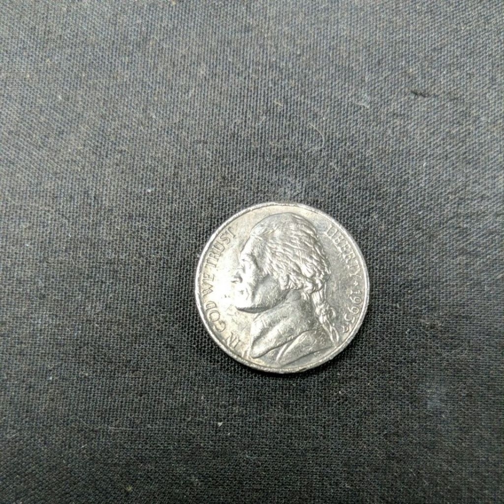 coin liberty Jefferson five cent 1950-1953