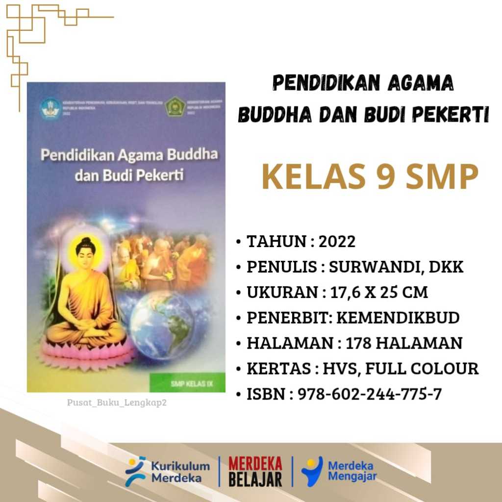 BUKU SISWA AGAMA BUDDHA KURIKULUM PENGGERAK-MERDEKA KELAS 9 SMP