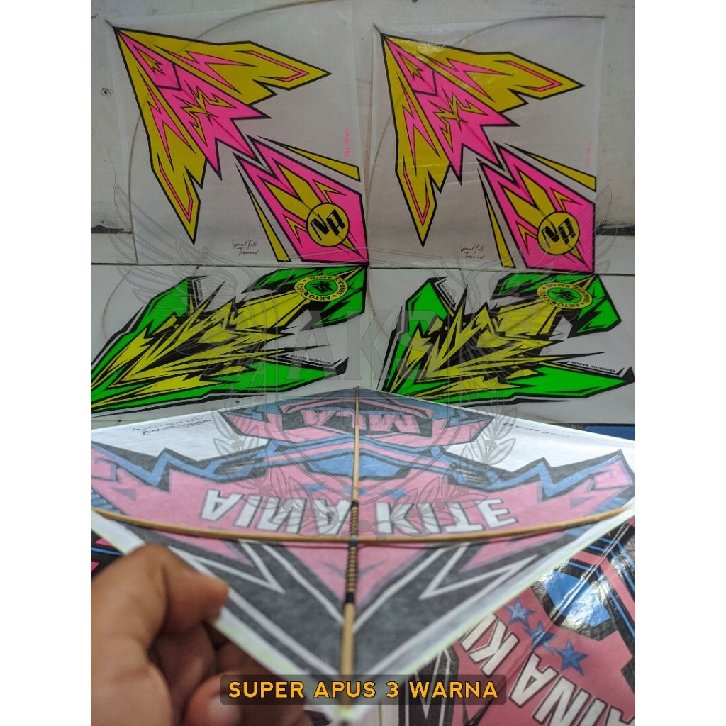 Layangan Sukhoi Super Apus 3 Warna