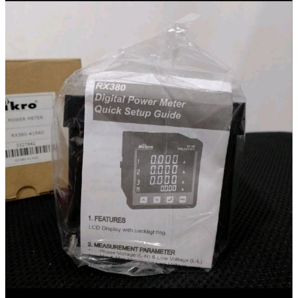 MIKRO RX380-415AD DIGITAL METER W MODBUS