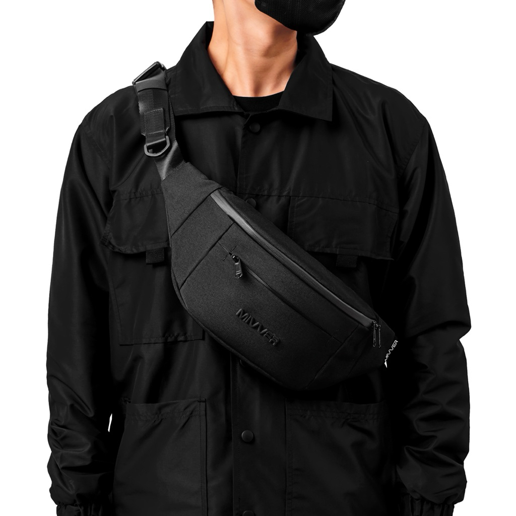 MIVVER | Dominate Pro Waistbag Tas Pinggang Waterproof Selempang Slingbag Ringan Anti Air Pria