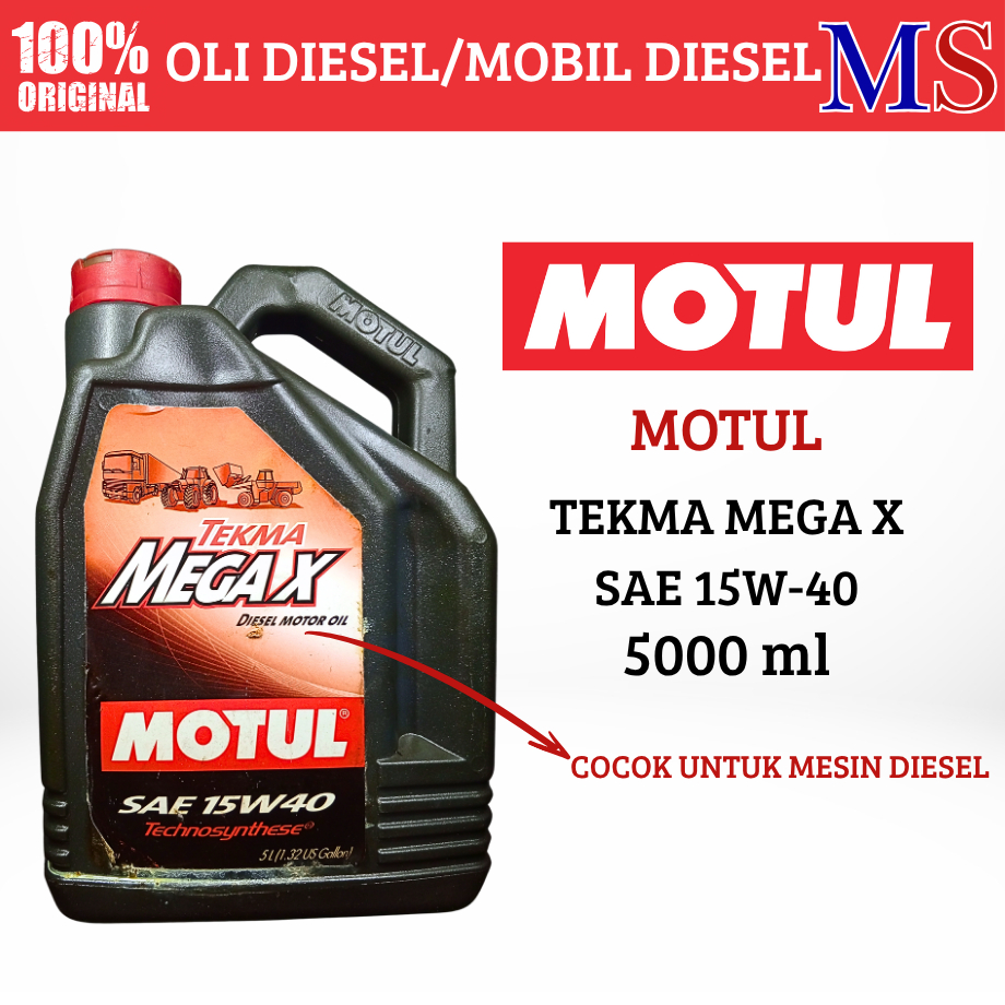 Oli Motul OLI Mesin Diesel Terma Mega X SAE 15W-40 Oli Berkualitas Tinggi