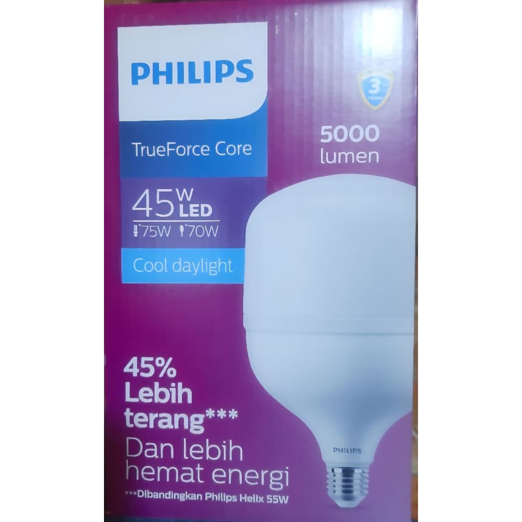[1 PCS PHILIPS T FORCE 45 WATT PUTIH] / PHILIPS CAPSULE