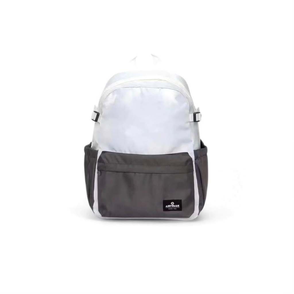 Airwalk tas ransel anak anti air Brianda Jr Backpack Beige Grey original BNWT