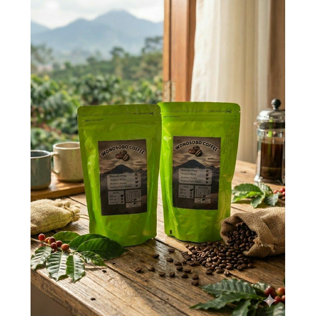 Wonosobo Coffee – Arabica  Honey | Kopi Bubuk Halus 250 gr