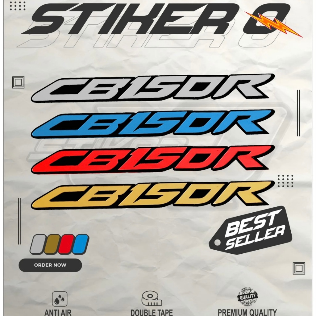 Emblem Timbul Akrilik CBR150R | Stiker 3D Aksesoris Motor Honda CBR150R