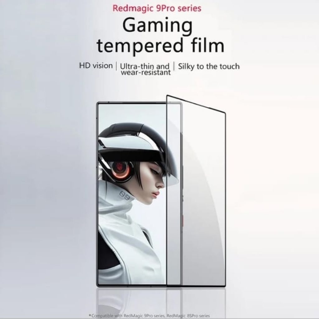 Tempered Glass Full Cover for Red Magic 8 Pro / 8 Pro+ / 9 Pro / 9 Pro+ / 9S Pro / 9S Pro+ - R. Magi