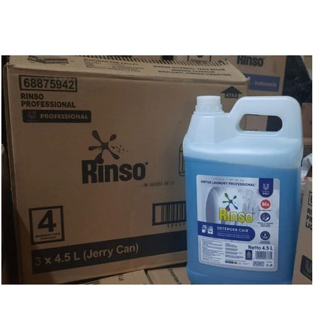 RINSO MATIC CAIR 4,5 L JERIGEN DETERGEN / RINSO MATIC CAIR DETERJEN LAUNDRY 4.5 L JERIGEN