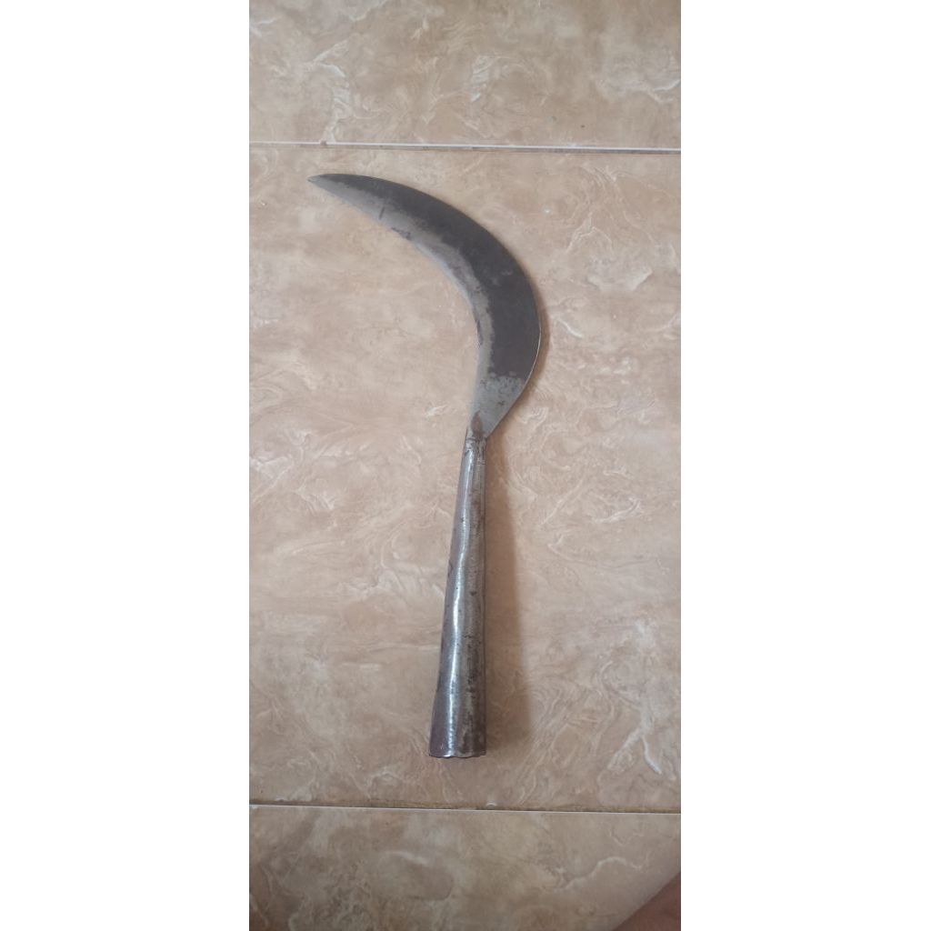 Arit tajam Tebal,Arit Pemotong, gagang Besi. cocok Potong Kayu,bambu,dll. Bahan PER asli buatan Pand