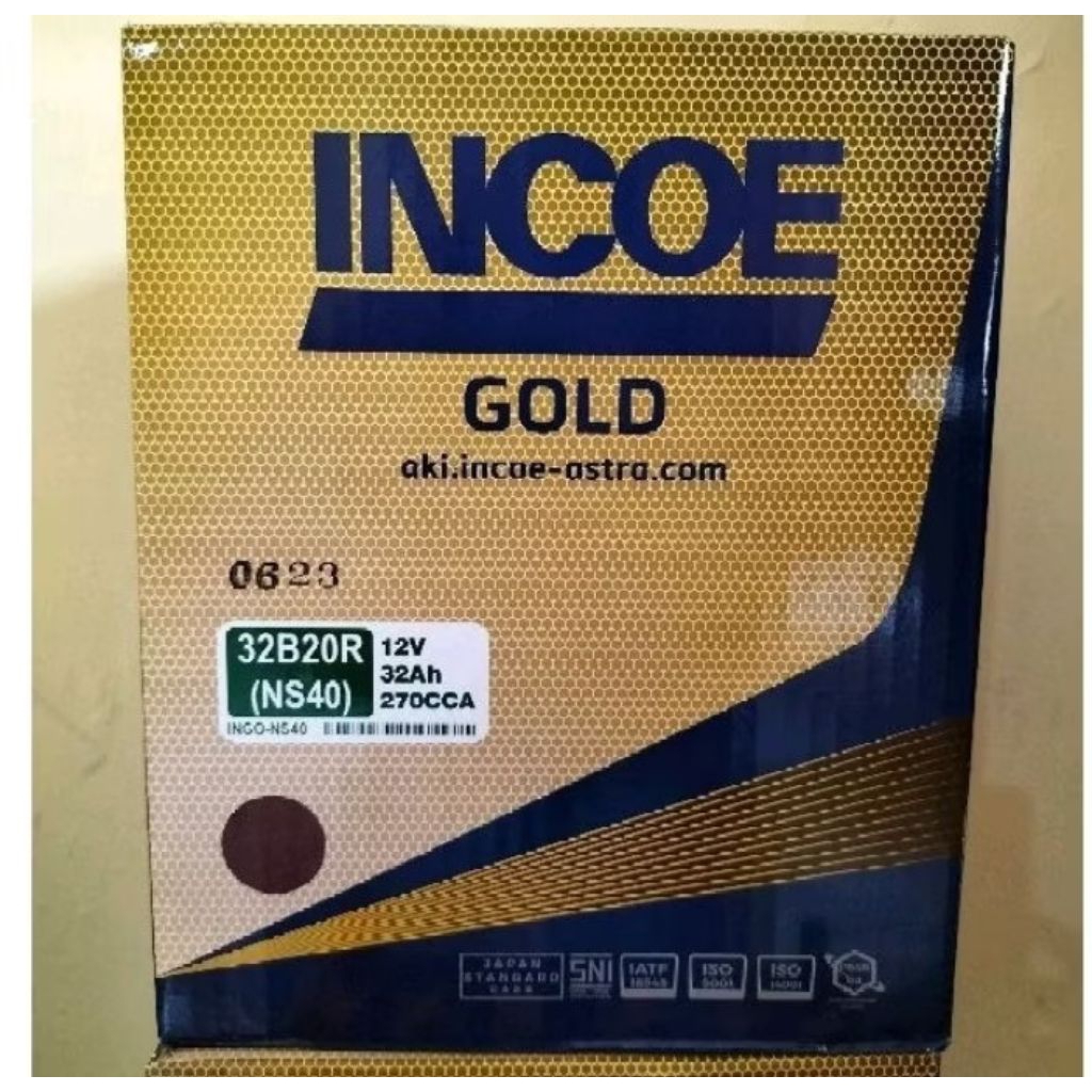 Aki mobil Daihatsu Grand Max Incoe NS40 aki basah