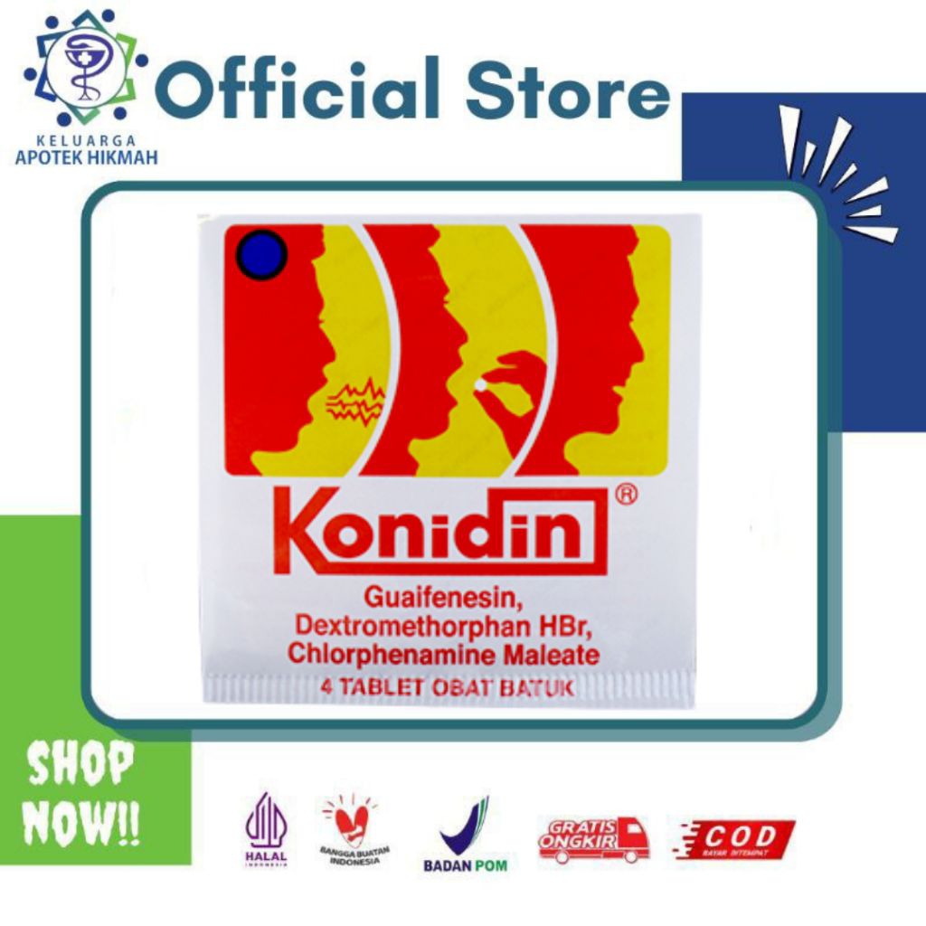 Konidin strip obat tablet flu batuk pilek