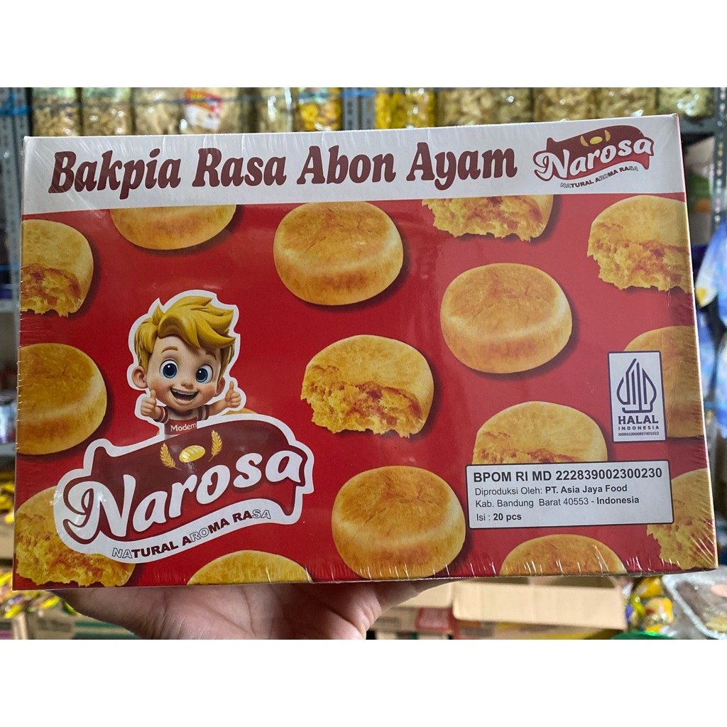 Narosa bakpia rasa abon ayam isi 20
