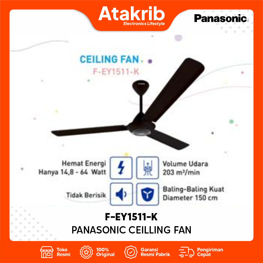PANASONIC CEILLING FAN F-EY1511-K
