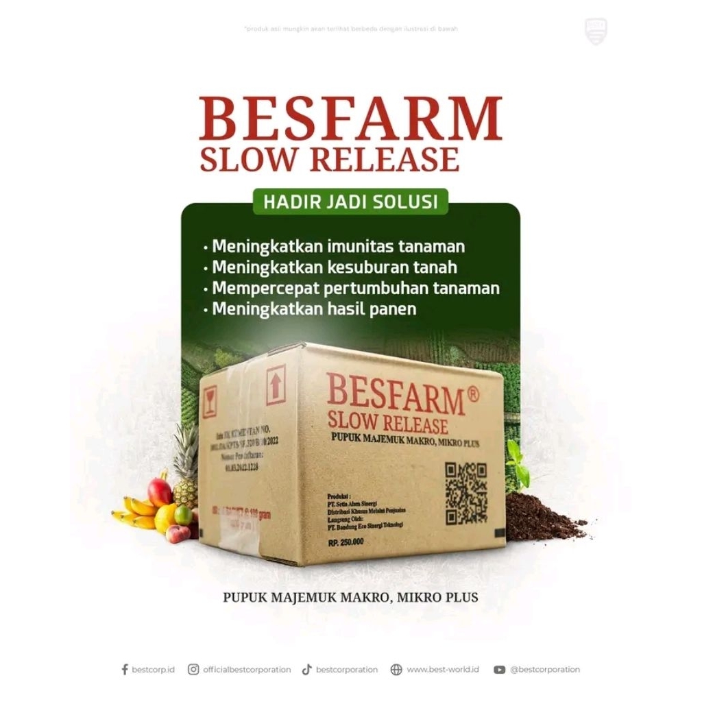 BESFARM Slow Release pupuk khusus tanaman sawit