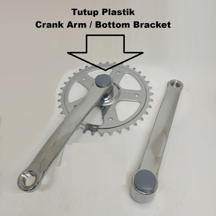 Plastik Tutup Baut Crank Sepeda Arm BB Bottom Bracket Kotak Sepeda Balap Gunung BMX Lipat Citybike C