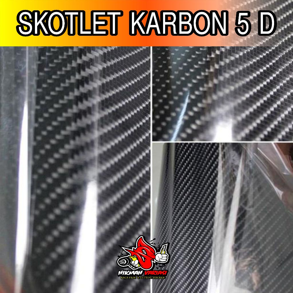 stiker SKOTLET karbon sticker carbon KARBON 5d