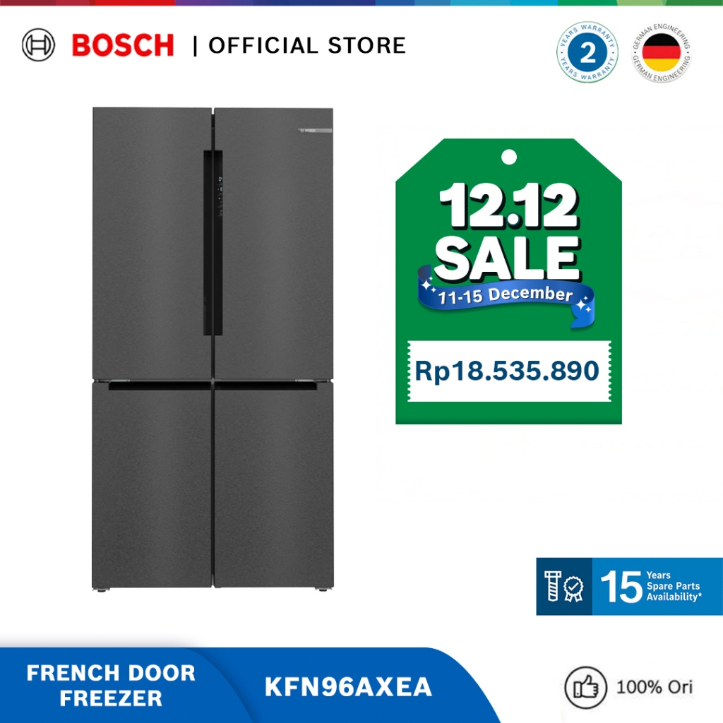Bosch KFN96AXEA Kulkas French Door Bottom Freezer Multi Door