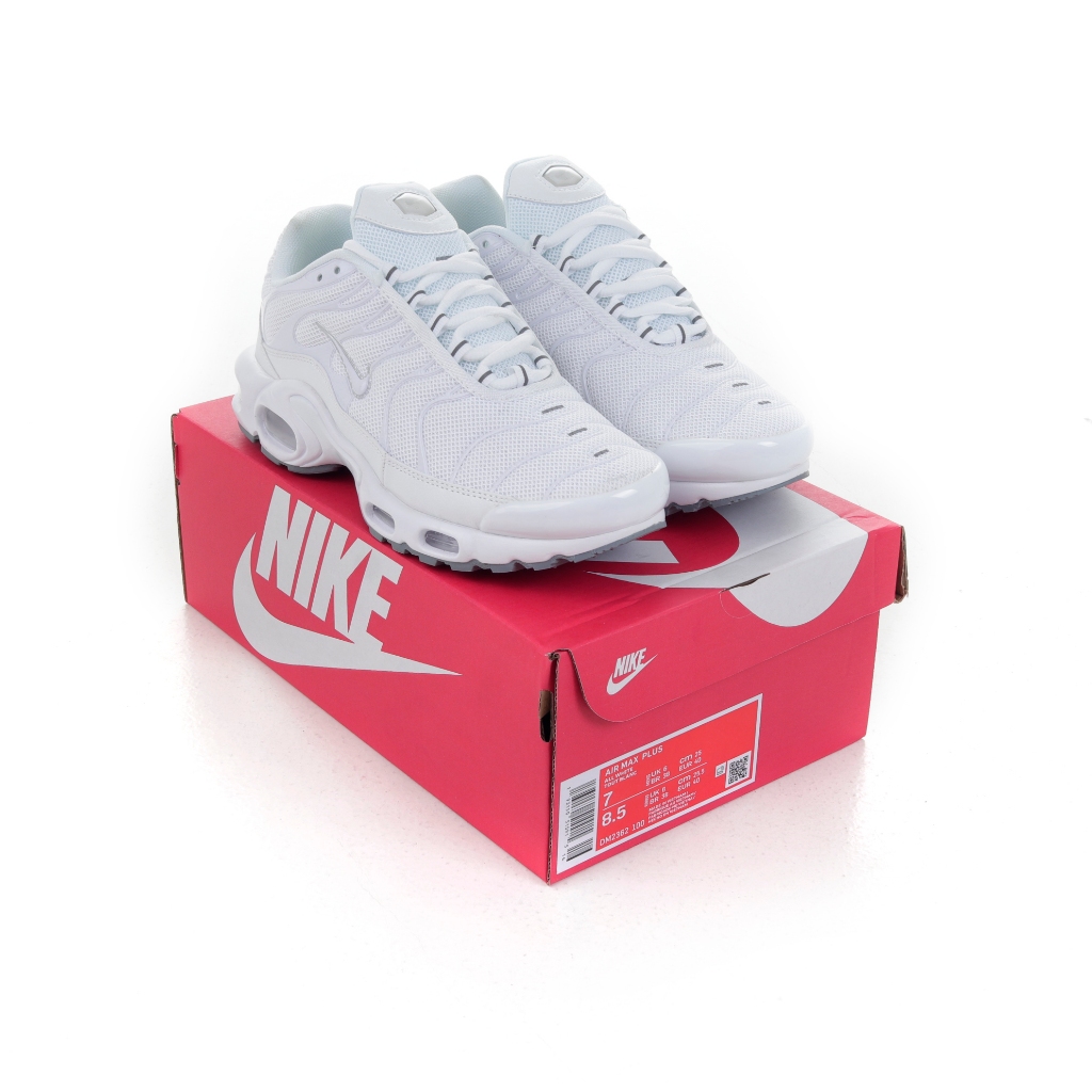 (FTBX) Sepatu Sneakers Nike Tn Air Max Plus Triple White