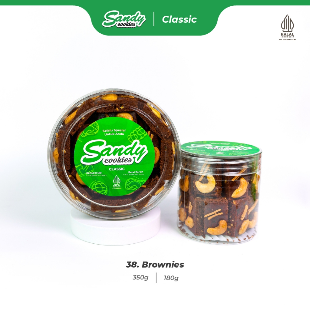 38. Brownies - Kue Kering Sandy Cookies Classic