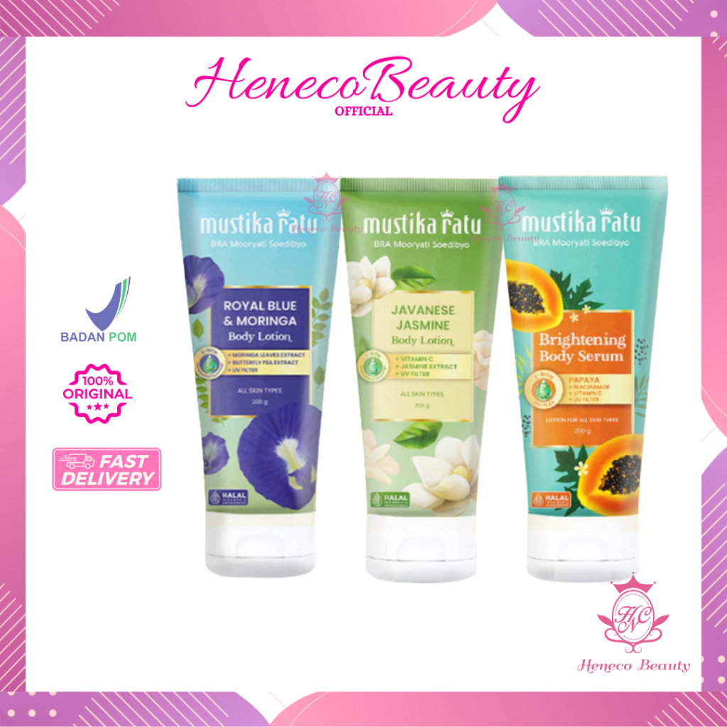 MUSTIKA RATU Body Lotion / Body Serum 200gr - Lotion Tubuh/HenecoBeauty