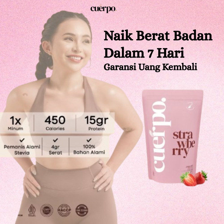 Cuerpo Susu Penggemuk Badan Rasa Strawberry