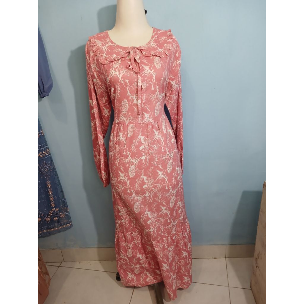 Dress midi FATIN, katun Rami