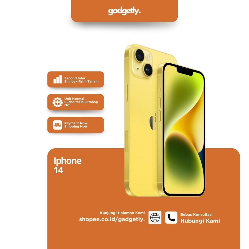 iP 14 Second Inter Original 128GB/256GB