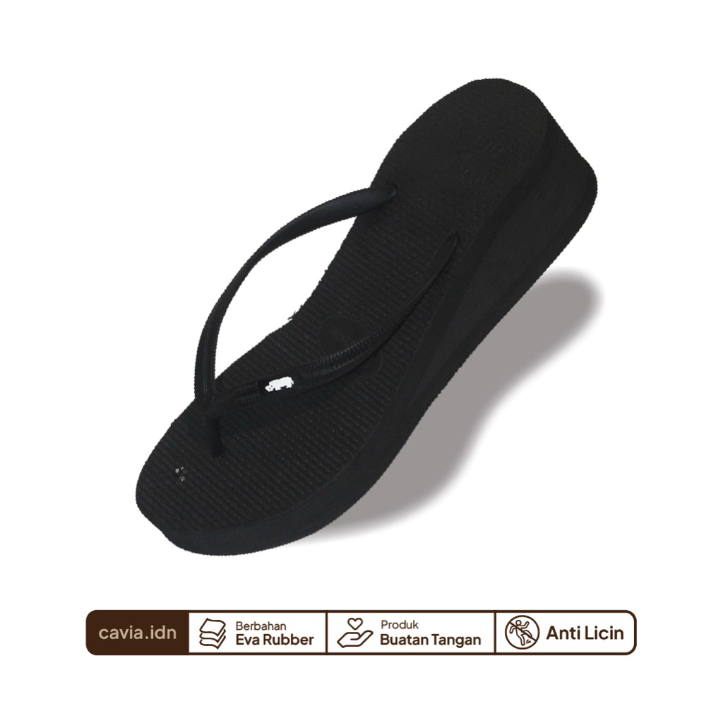 SANDAL WEDGES FILPPER WANITA 3 CM SANDAL JEPIT HAK SENDAL JAPIT FILLPER