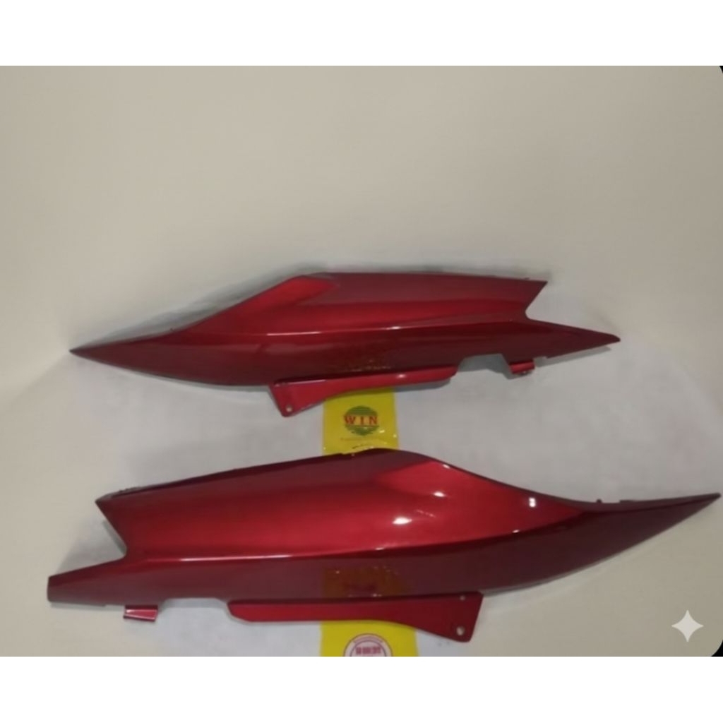 WIN Cover tutup bodi Body samping / belakang Merah Maroon Yamaha Mio Soul Mio Soul Karbu 2008 2009 2
