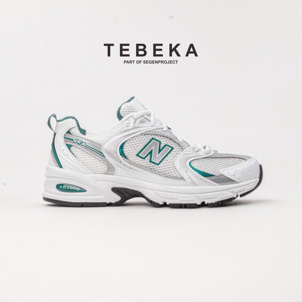 Sneakers New Balance Classic 530 MR530AB White Silver Grey Green Original