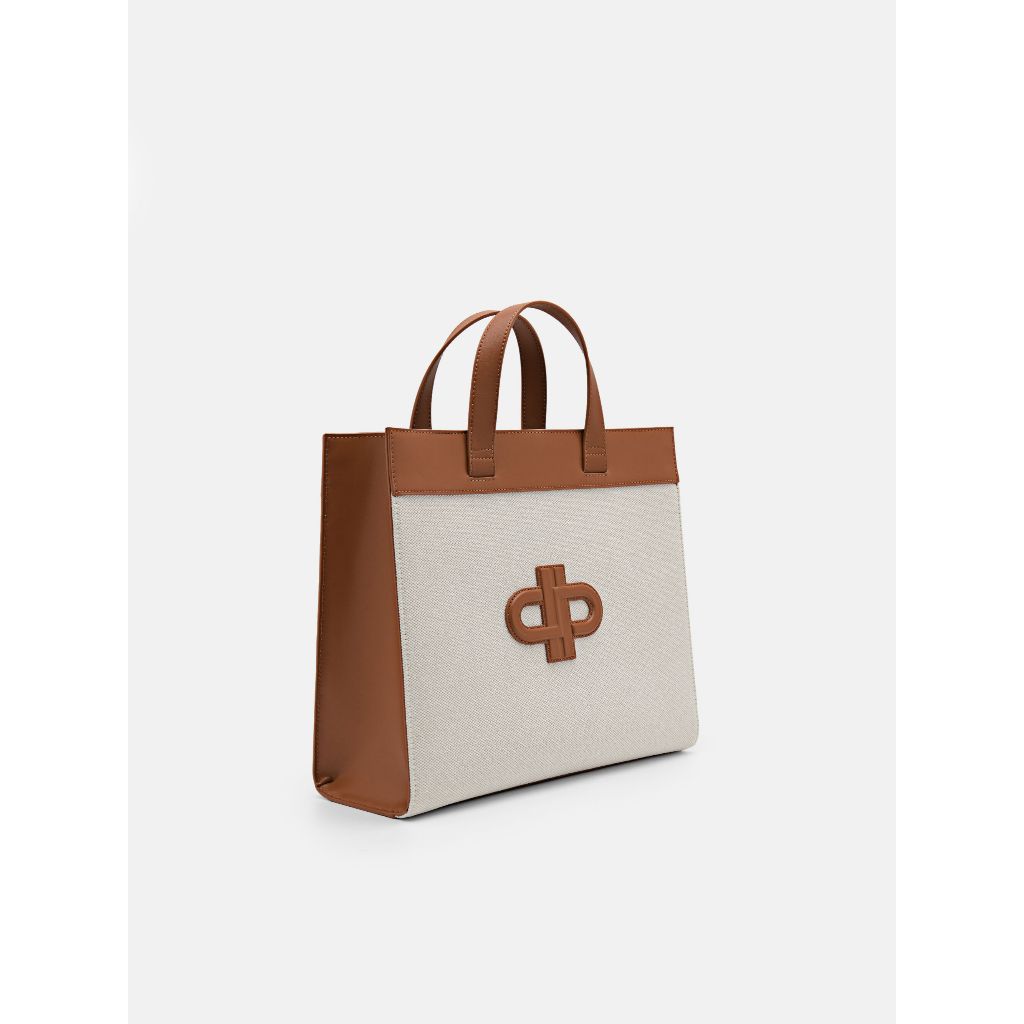 PEDRO Icon Leather Tote Bag - Cognac Tas Tote bag pedro