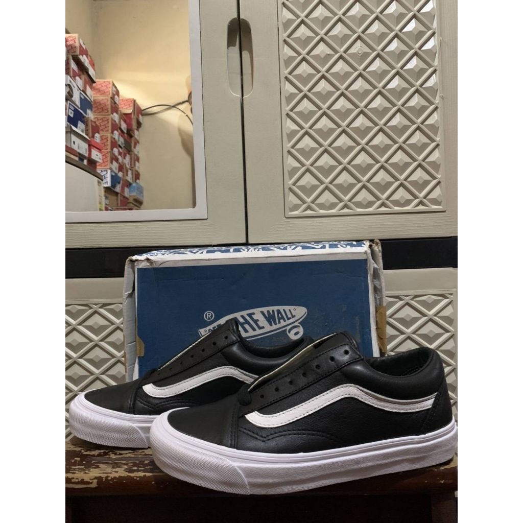 ORIGINAL OLD SKOOL VANS VAULT OG LX LEATHER BLACK