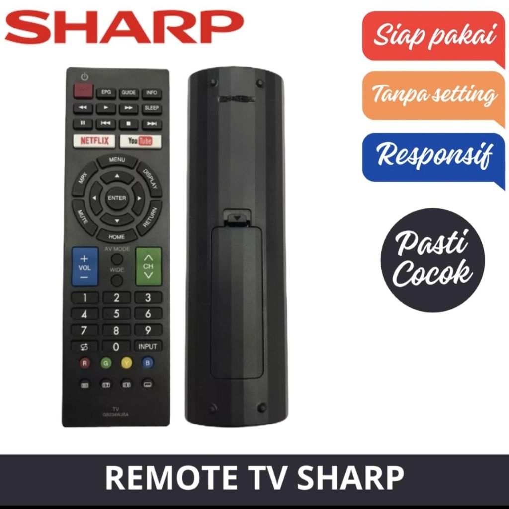 REMOT TV SHARP LED / LCD TV