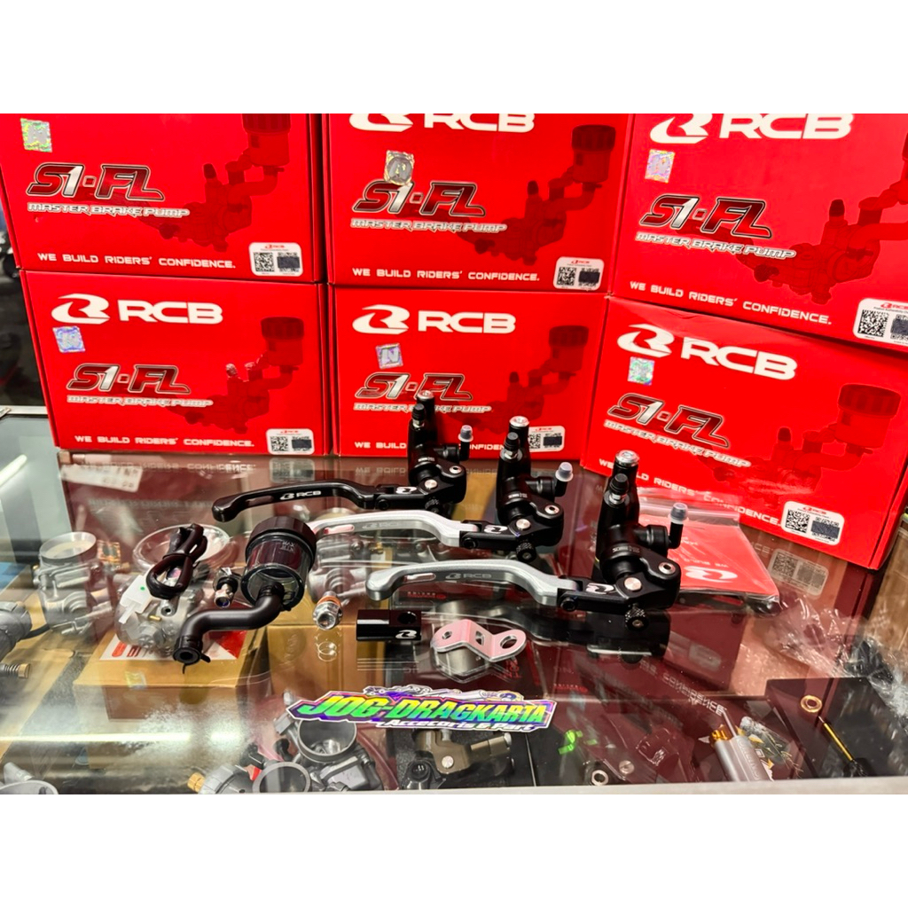 MASTER REM RCB RACING BOY S1 FL S1-FL ( SHORT LEVER ) 14MM RADIAL KANAN TABUNG HANDLE KANAN TABUNG O